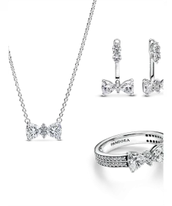 Sparkling Bow Jewelry Set