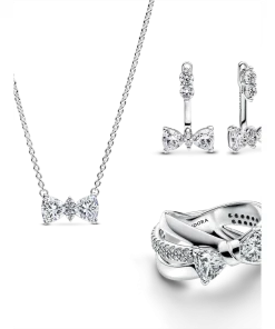 Sparkling Bow Jewelry Set