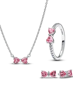 Alternative view of Sparkling Bow Jewelry Set