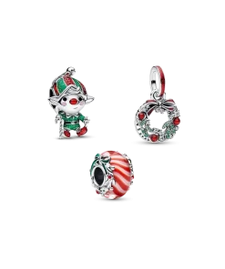 Santa's Workshop Charm Trio