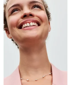 Alternative view of Treated Freshwater Cultured Pearl Station Chain Necklace