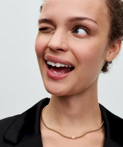 Alternative view of Treated Freshwater Cultured Pearl & Beads Collier Necklace