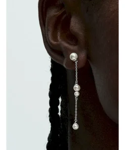 Alternative view of Treated Freshwater Cultured Pearl Drop Earrings