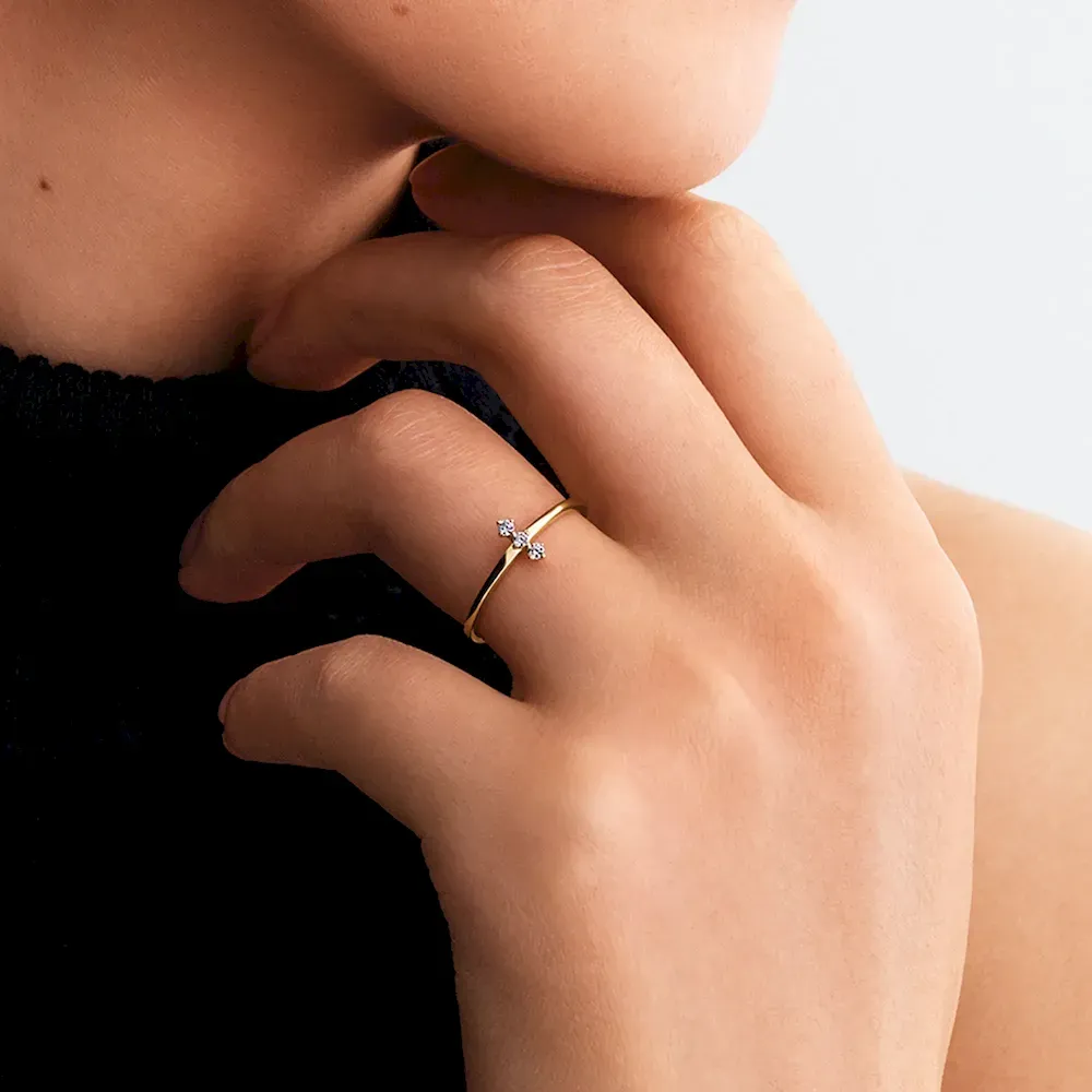 Pandora Era Lab-Grown Diamond Trio Ring - Image 3