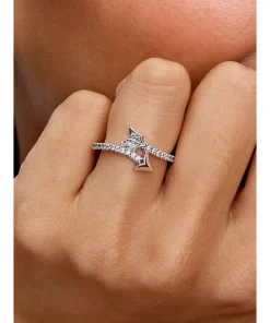 Alternative view of Sparkling Arrow Ring