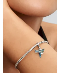 Alternative view of Dragonfly Double Dangle Charm