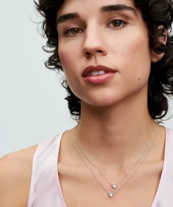 Alternative view of Forever & Always Splittable Heart Collier Necklaces