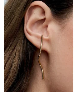 Alternative view of Organically Shaped Wire Stud Earrings