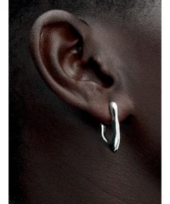 Alternative view of Organically V-shaped Open Hoop Earrings