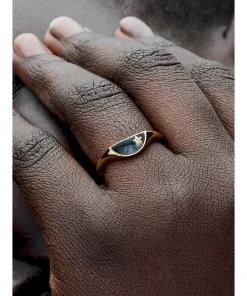 Alternative view of Pandora ME Halved Enamel Signet Ring