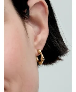 Alternative view of Organically Shaped Open Hoop Earrings