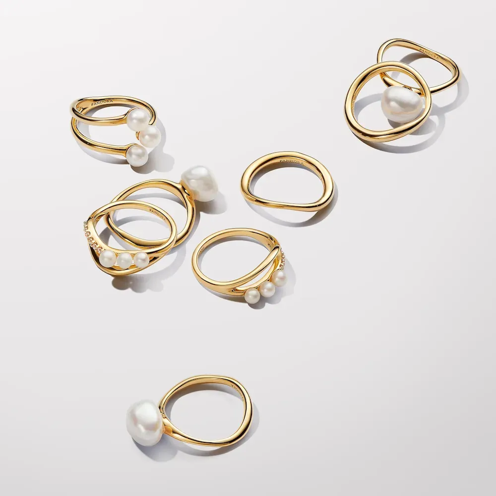 Baroque Treated Freshwater Cultured Pearl Ring - Image 5