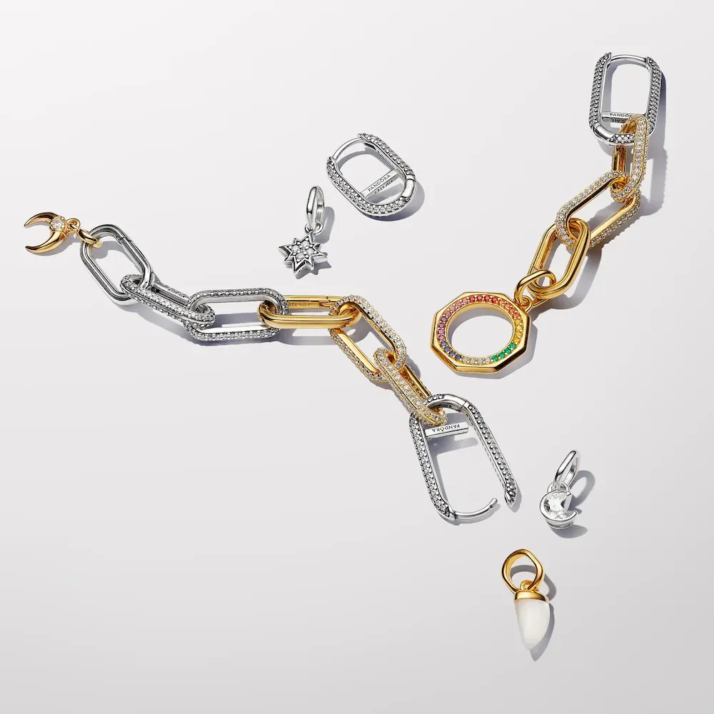 Pandora ME Sparkling Moon Mini Dangle Charm - Image 6