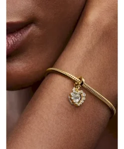 Alternative view of Sparkling Heart Double Dangle Charm