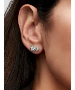 Alternative view of Embracing Halo Stud Earrings