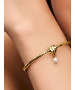 Alternative view of Treated Freshwater Cultured Pearl Ribbon Charm