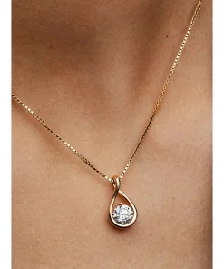 Alternative view of Pandora Infinite 14k Gold Lab-grown Diamond Pendant Necklace