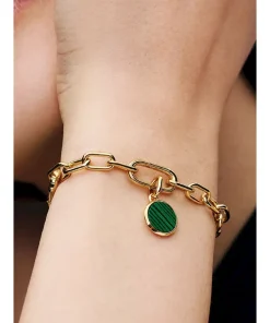 Alternative view of Green Engravable Mini Medallion Charm