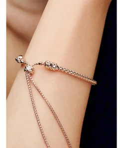 Alternative view of Studded Chain Slider Bracelet