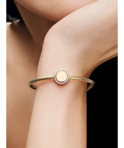 Alternative view of Engravable Sparkling Button Charm