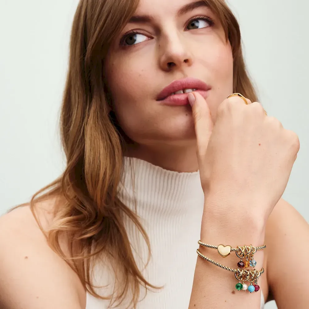 14k Gold Plated December Birthstone Necklace Set - Image 5