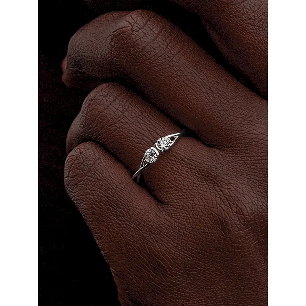 Pandora Infinite Sterling Silver Double-Facing Lab-grown Diamond Ring - Image 3