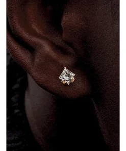 Alternative view of Pandora Nova 14k Gold Lab-grown Diamond Earrings