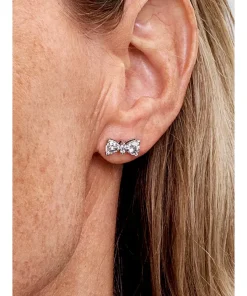 Alternative view of Sparkling Bow Stud Earrings
