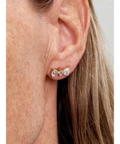 Alternative view of Sparkling Bow Stud Earrings