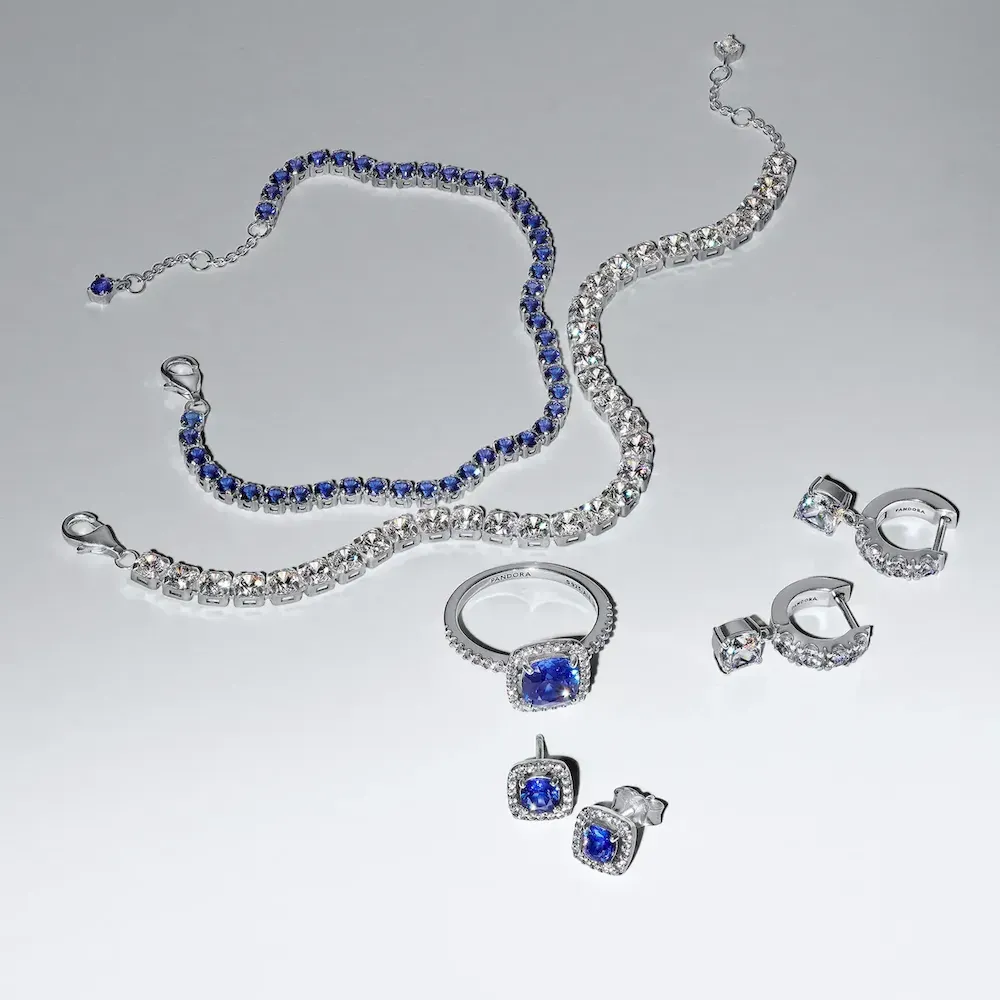 Bold Sparkling Tennis Bracelet and Earring Set - Image 12
