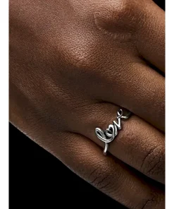 Alternative view of Handwritten Love Ring