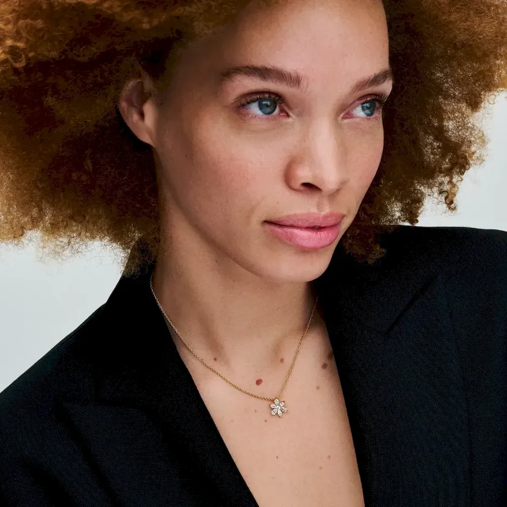 Sparkling Herbarium Cluster Pendant Necklace - Image 3