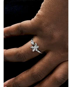 Alternative view of Sparkling Herbarium Cluster Open Ring