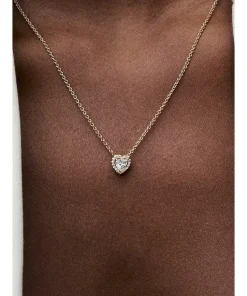 Alternative view of Sparkling Heart Collier Necklace