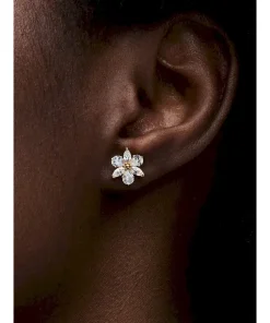 Alternative view of Sparkling Herbarium Cluster Stud Earrings