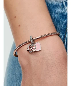 Alternative view of Sparkling Infinity Heart Dangle Charm