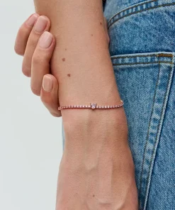 Alternative view of Sparkling Heart Tennis Bracelet