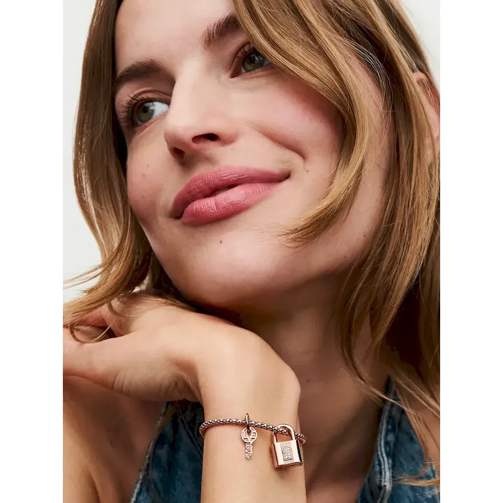 Padlock & Key Dangle Charm - Image 3