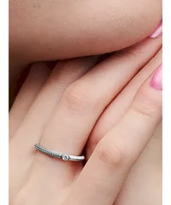 Alternative view of Pandora ME Pavé & White Dual Ring