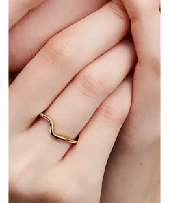 Alternative view of Polished Wave Ring