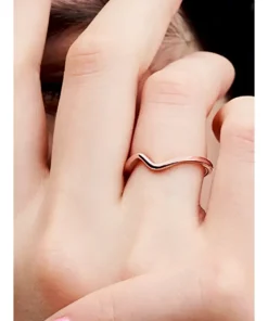 Alternative view of Polished Wave Ring