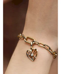 Alternative view of Heart & Rays Medallion Charm