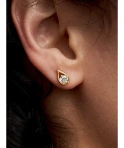 Alternative view of Pandora Infinite 14k Gold Lab-grown Diamond Earrings